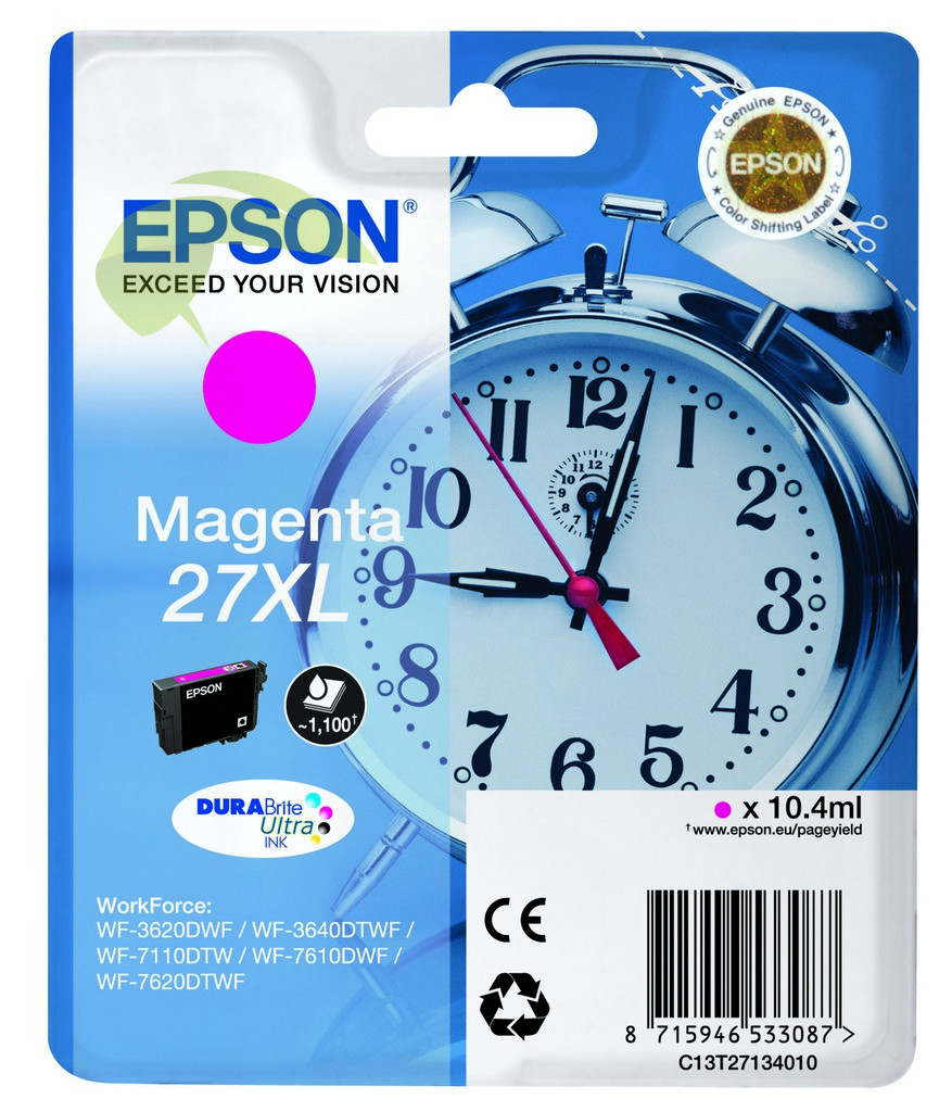 Epson T2713 originální náplň magenta, WF-3620/3640/7110/7610