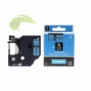 Kompatibilní páska pro Dymo 40916 / S0720710, 9mm x 7m, černý tisk / modrý podklad