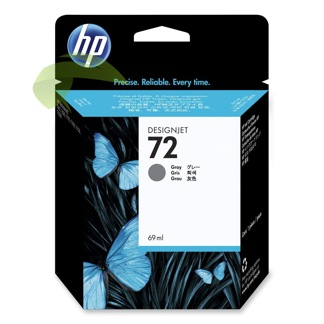 HP C9401A, HP 72 originální náplň grey, DesignJet T795/T610/T620/T770