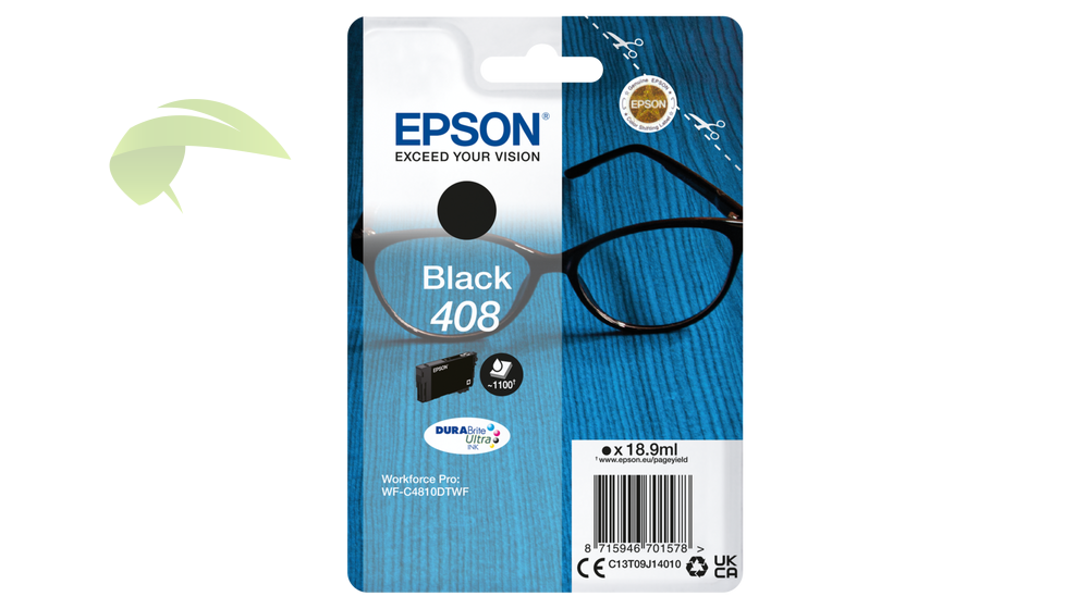 Epson 408, C13T09J14010 originální černá, WorkForce Pro WF-C4810