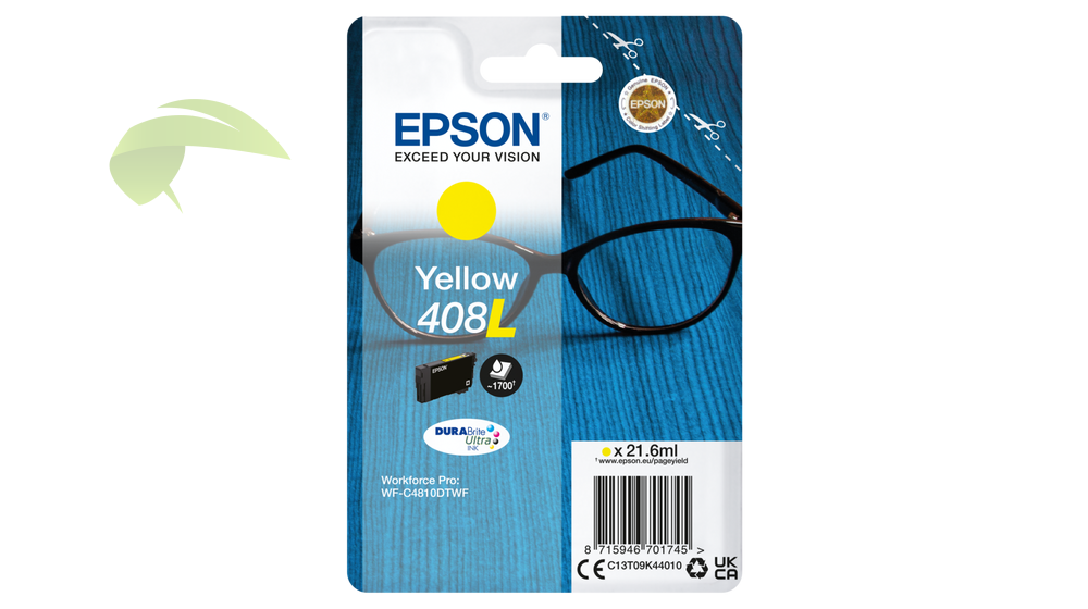 Epson 408L, C13T09K44010 originální žlutý, WorkForce Pro WF-C4810