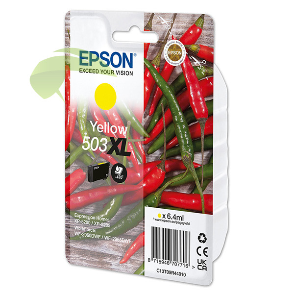 Epson 503XL, C13T09R44010 originální žlutá, WorkForce WF-2960/WF-2965/XP-5200/XP-5205
