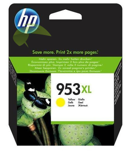 HP F6U18AE, HP 953XL originální náplň žlutá, OfficeJet Pro 7740/8210/8218/8710/8715
