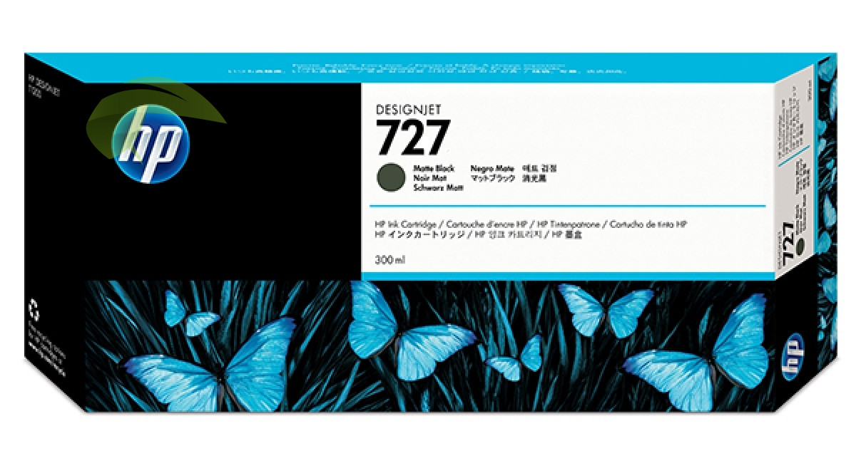 HP C1Q12A, HP 727 originální náplň matná černá, DesignJet T920/T930/T1500/T1530