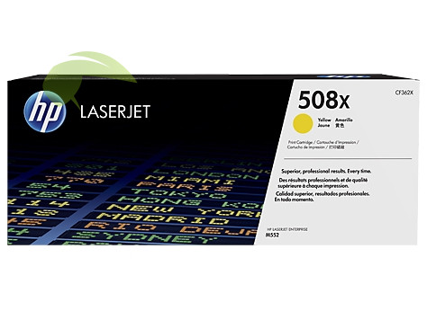 Toner HP 508X, CF362X originální žlutý, LaserJet M552/M553/M577