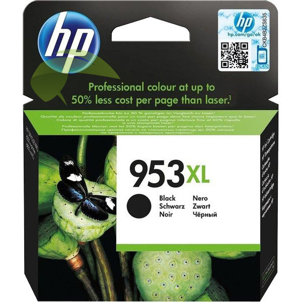 HP F6U16AE, HP 953XL originální náplň cyan, OfficeJet Pro 7740/8210/8218/8710/8715