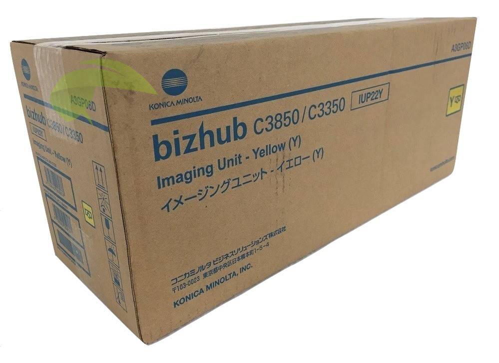 Zobrazovací válec pro Konica Minolta IUP-22Y, A3GP06D originální žlutá, bizhub C3350/C3850/C3850FS