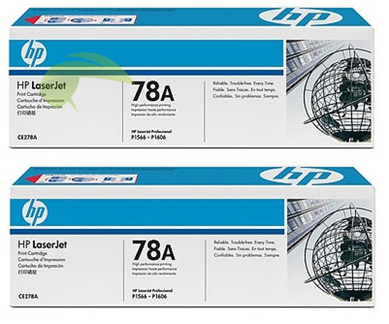 HP CE278AD originální dvojbalení, LaserJet Pro P1566/P1606dn/M1536 MFP