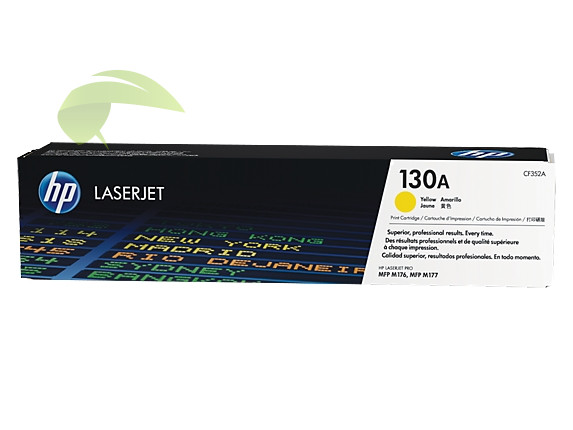 Originální toner HP CF352A (130A), Color LaserJet M176 MFP/M177 - žlutý - 1000 stran