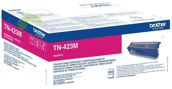 Toner Brother TN-423M magenta originální, DCP-L8410CDW/HL-L8260CDW/L8360CDW/MFC-L8690CDW/L8900CDW