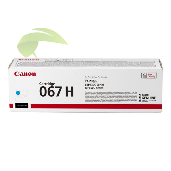 Toner Canon 067H, 5105C002 cyan Canon i-SENSYS MF651Cw/MF655Cdw/LBP631Cw/LBP633Cdw originální