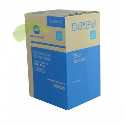 Konica Minolta TNP81C, TNP-81C, AAJW451 originální cyan toner, bizhub C3300i/C4000i