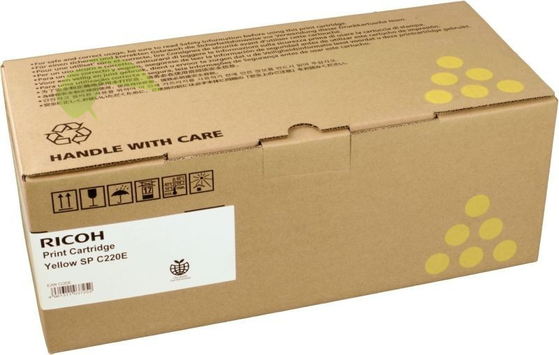 Nashuatec SP C220E, 407644, originální žlutý toner, Nashuatec SP C220/C221/C222/C240