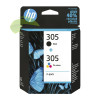 HP 6ZD17AE, HP 305 sada originálních náplní, DeskJet 2720/2320/2700/2721/2723 ENVY 6010/6420