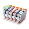 Sada kompatibilních náplní pro Canon CLI-8CMYK + PGI-5Bk, MP610/MP650/iP4200/iP4300