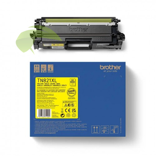 Toner Brother TN-821XLY žlutý originální, HL-L9430/MFC-L9630/MFC-L9635/MFC-L9670