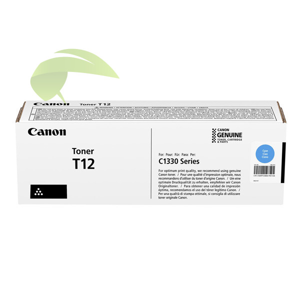 Toner Canon T12 cyan originální, 5097C006, Canon i-SENSYS X C1333P/X C1333i/X C1333iF