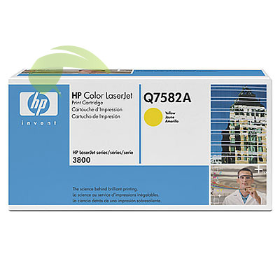Toner HP Q7582A žlutý - originální