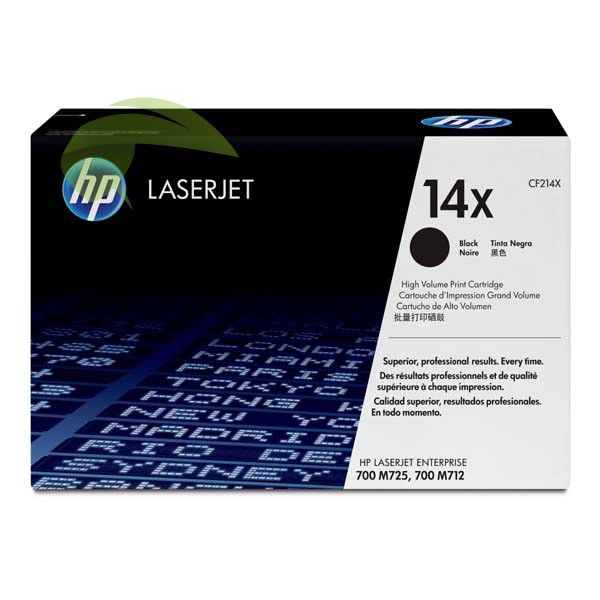 Toner HP 14X, CF214X originální, LaserJet Enterprise M712/MFP M725