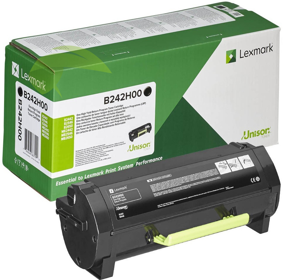 Toner Lexmark B242H00, originální return, B2442/B2546/B2650/MB2440/MB2546/MB2650