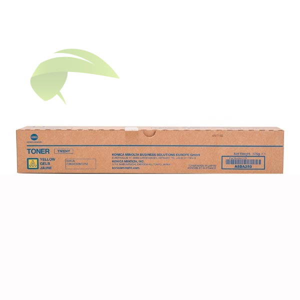 Toner Konica Minolta TN-324Y, TN324Y, A8DA250 originální žlutý, bizhub C258/C308/C368