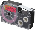 Kompatibilní páska pro Casio XR-12FPK - 12mm × 8m signální, černý tisk / růžový podklad