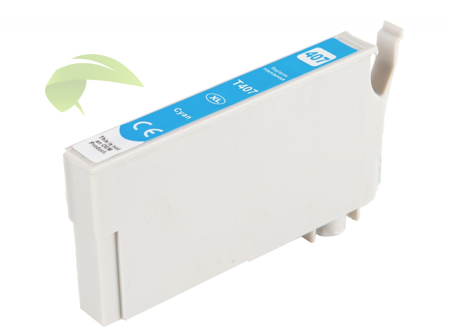 Epson 407XL kompatibilní cyan, WorkForce WF-4725, C13T07U240