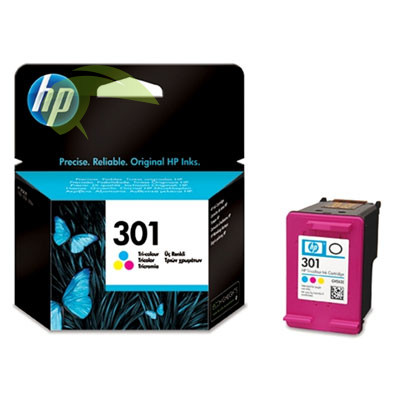 HP CH562EE,  HP 301 originální náplň trojbarevná, DeskJet 3050/1000/1050