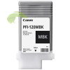 Inkoustová náplň Canon PFI-120MBK, 2884C001 matná černá originální, imagePROGRAF TM-200/TM-300