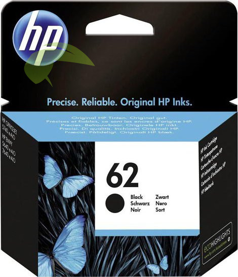 HP 62, C2P04AE originální náplň černá, Envy 5540/5640/7640/OfficeJet 200/5640/8040