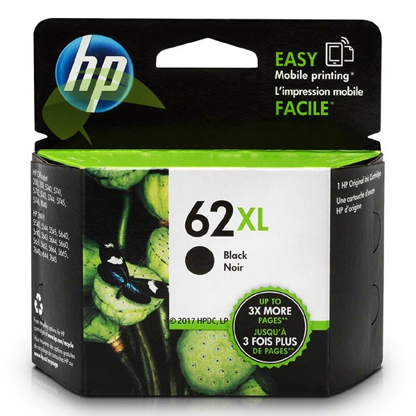 HP 62XL, C2P05AE originální náplň černá, Envy 5540/5640/7640/OfficeJet 200/5640/8040