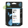 Sada náplní HP 305 černá + barevná, DeskJet 2720/2320/2700/2721/2723 ENVY 6010/6420 originální