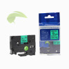 Kompatibilní páska pro Brother TZe-721, 9mm x 8m, černý tisk / zelený podklad