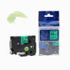 Kompatibilní páska pro Brother TZe-751, 24mm x 8m, černý tisk / zelený podklad